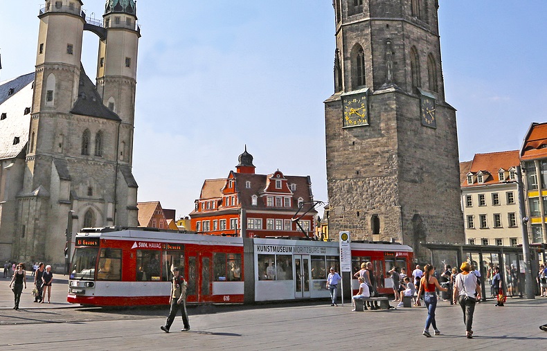 ffentliche Verkehrsmittel - Halle (Saale)