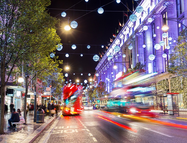Nach London zum Weihnachtsshopping