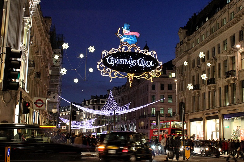 Nach London zum Weihnachtsshopping